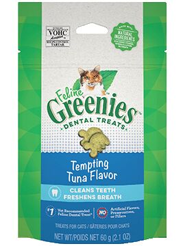 Feline Greenies™ Dental Treats, Tempting Tuna Flavor, 2.1-Oz