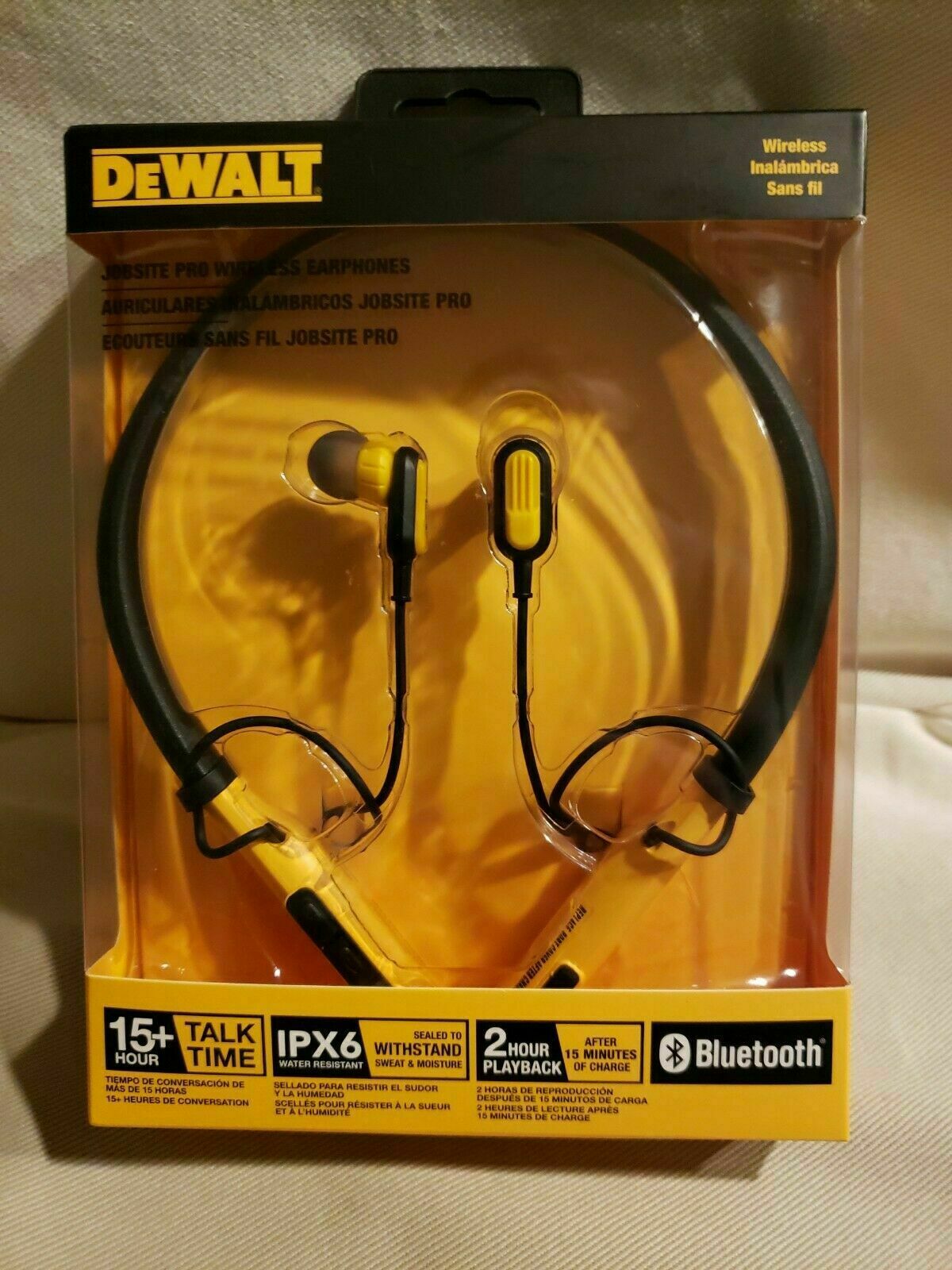 DeWALT Jobsite Pro Wireless Earphones