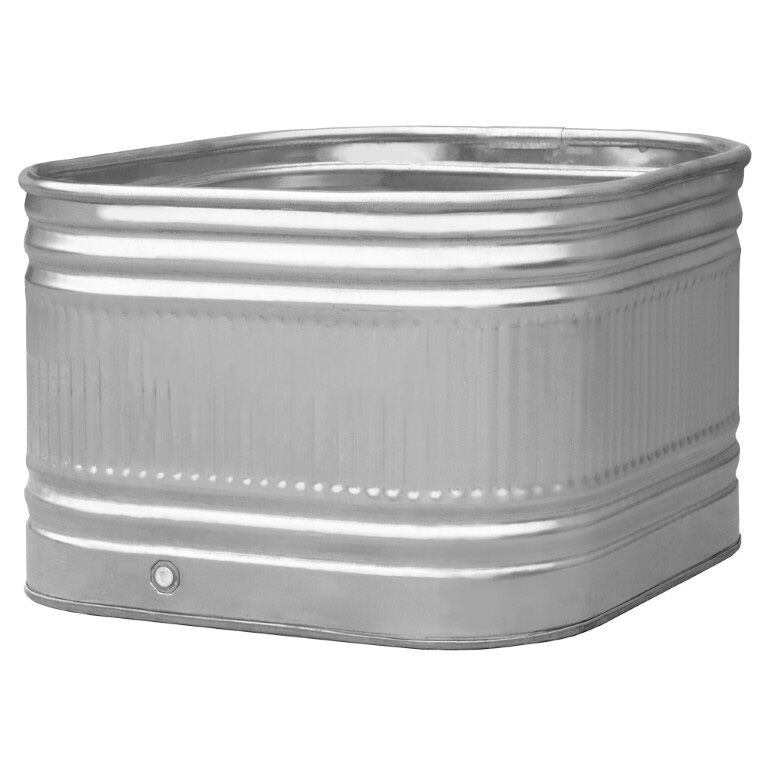 Square 34 X 34 X 12-In Steel Stock Tank, 60-Gal