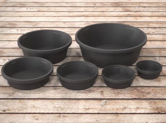 Rubber Feed Pan, 6.5-Gal