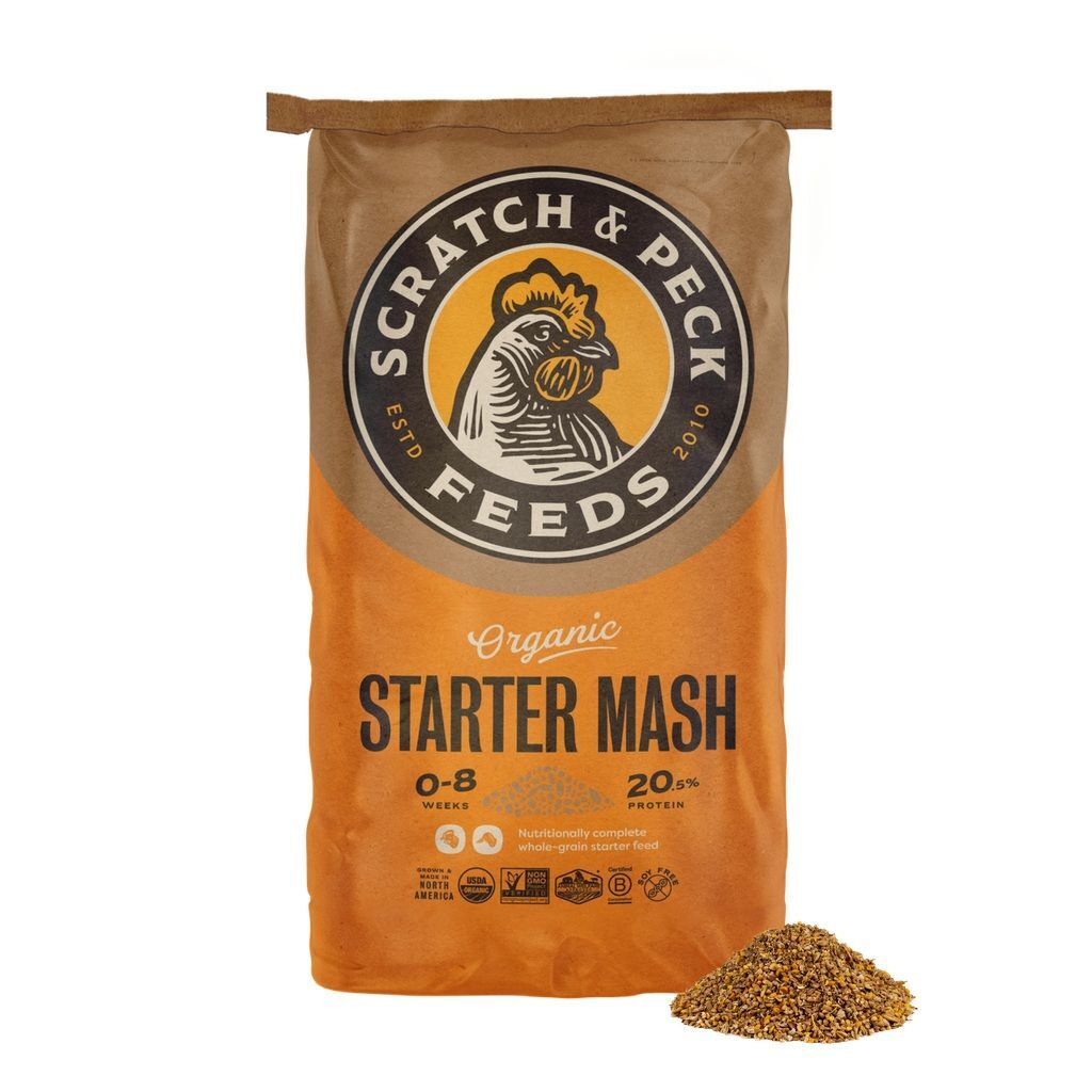 Scratch & Peck Naturally Free Organic Chicken & Duck Starter Feed, 40-Lb Bag