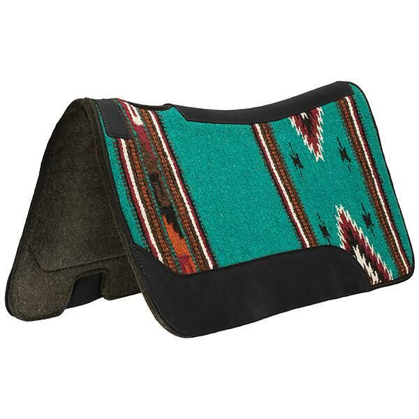 Weaver Leather Contoured Pad - Turquoise, Felt, Horse
