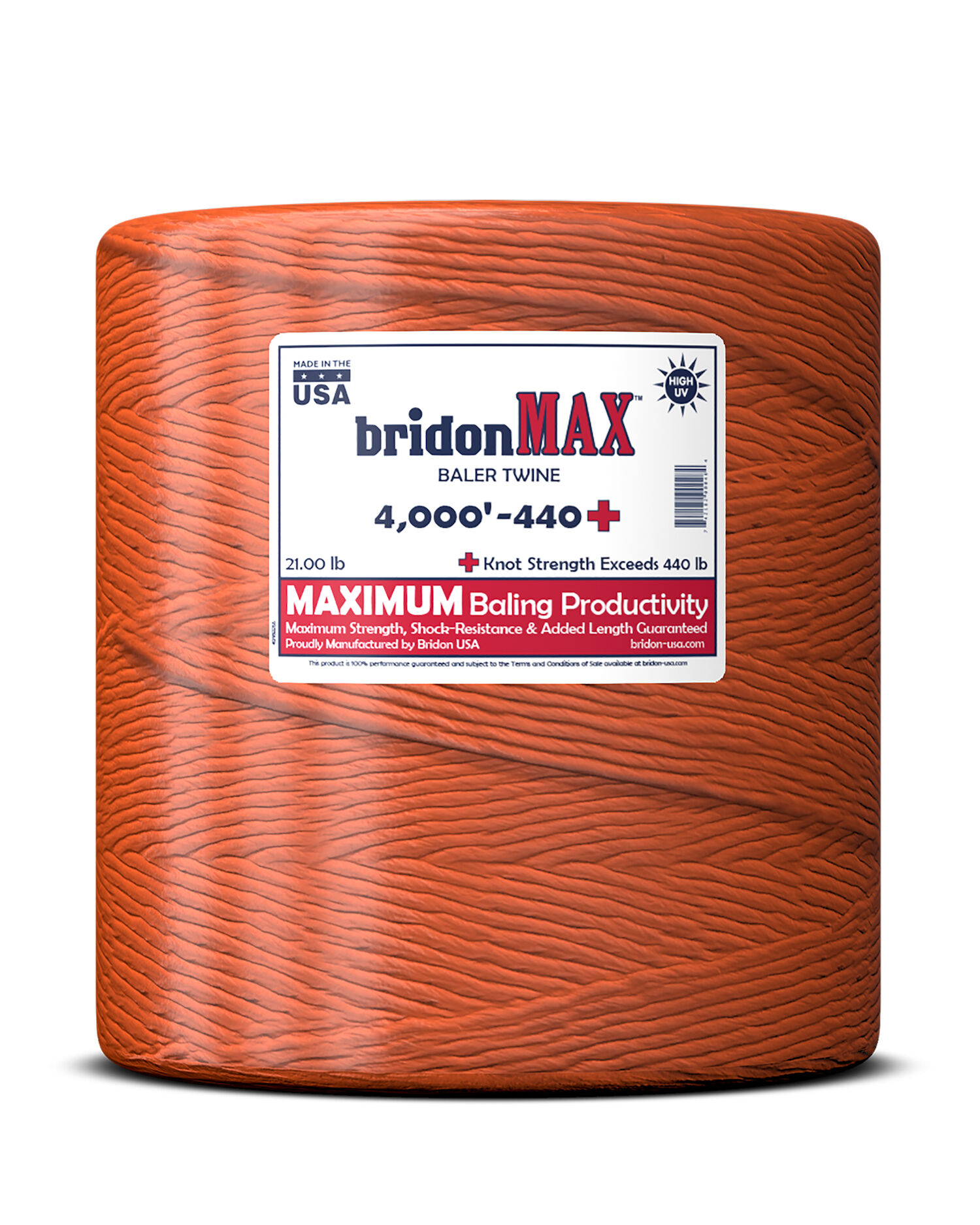 4000-Ft 440 Poly Baler Twine Single Spool in Orange