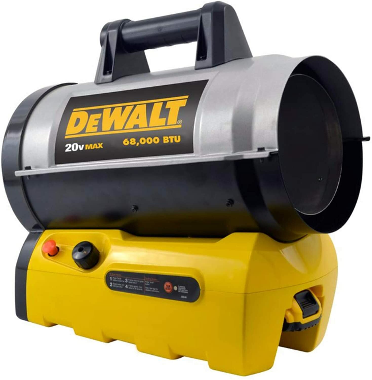 DeWALT 20-V Max 68,000 BTU Portable Forced Air Propane Heater
