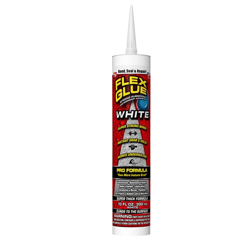 Flex Seal White Flex Glue, 10-Oz