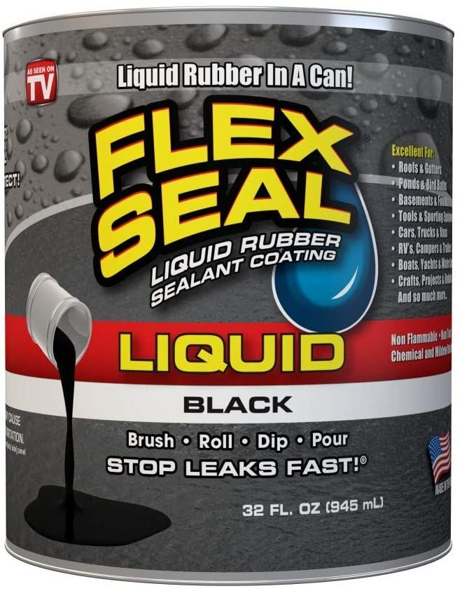 Flex Seal Liquid Rubber Sealant Coating in Black, 32-Oz Can