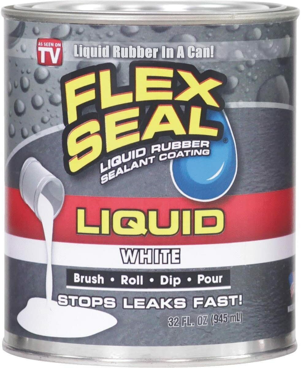 Flex Seal Liquid Rubber Sealant Coating in White, 32-Oz Can