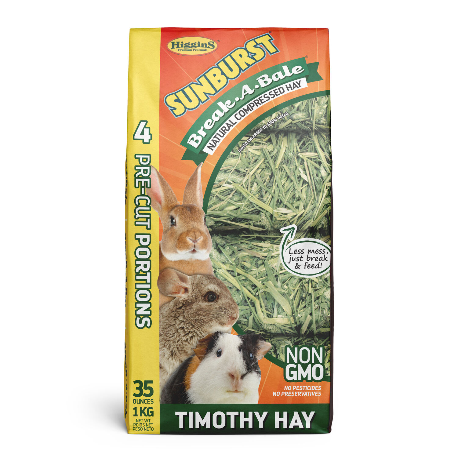 Higgins Sunburst Break-A-Bale Timothy Hay, 35-Oz