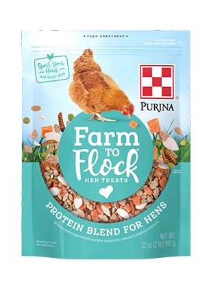 Purina Farm to Flock Protein Blend Hen Treats, 2-Lb