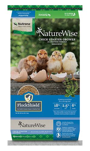 NatureWise Medicated Chick Starter-Grower Crumbles, 40-Lb