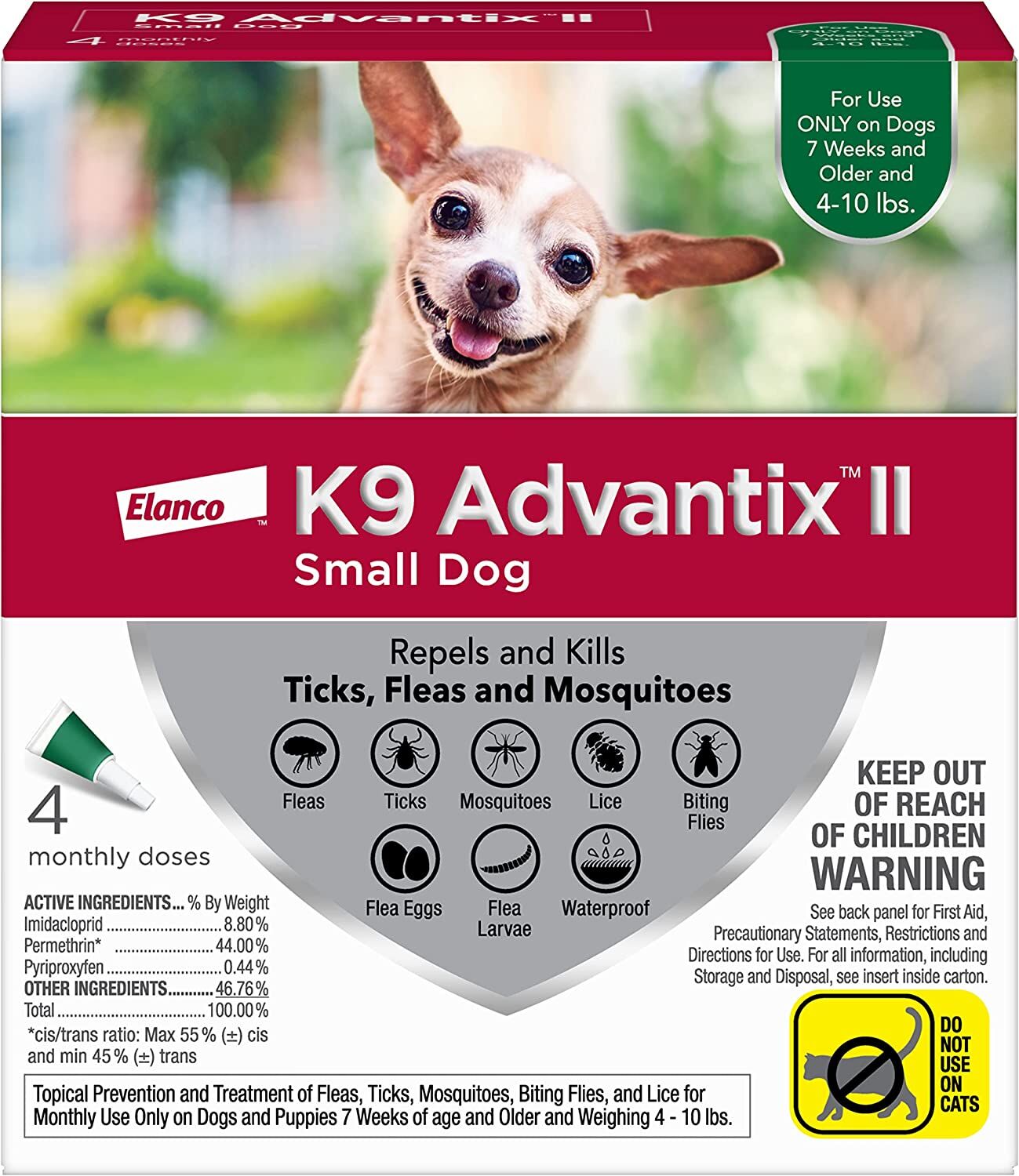 Flea & Tick Prevention for Small Dogs, 4-Pk