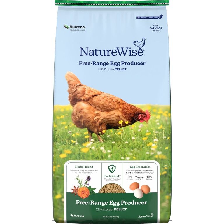 Nutrena NatureWise Free-Range Egg Producer 21% Protein Pellet, 50-Lb