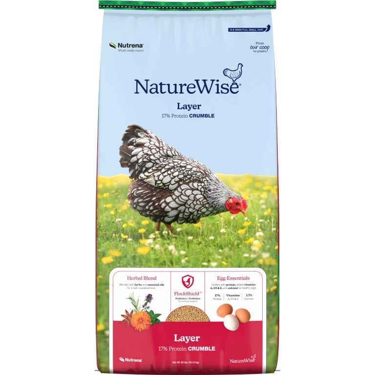 Nutrena NatureWise Layer 17% Protein Crumble, 40-Lb