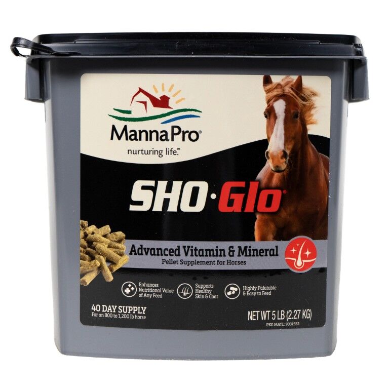 Manna Pro Sho-Glo Equine Vitamin & Mineral Supplement, 5-Lb