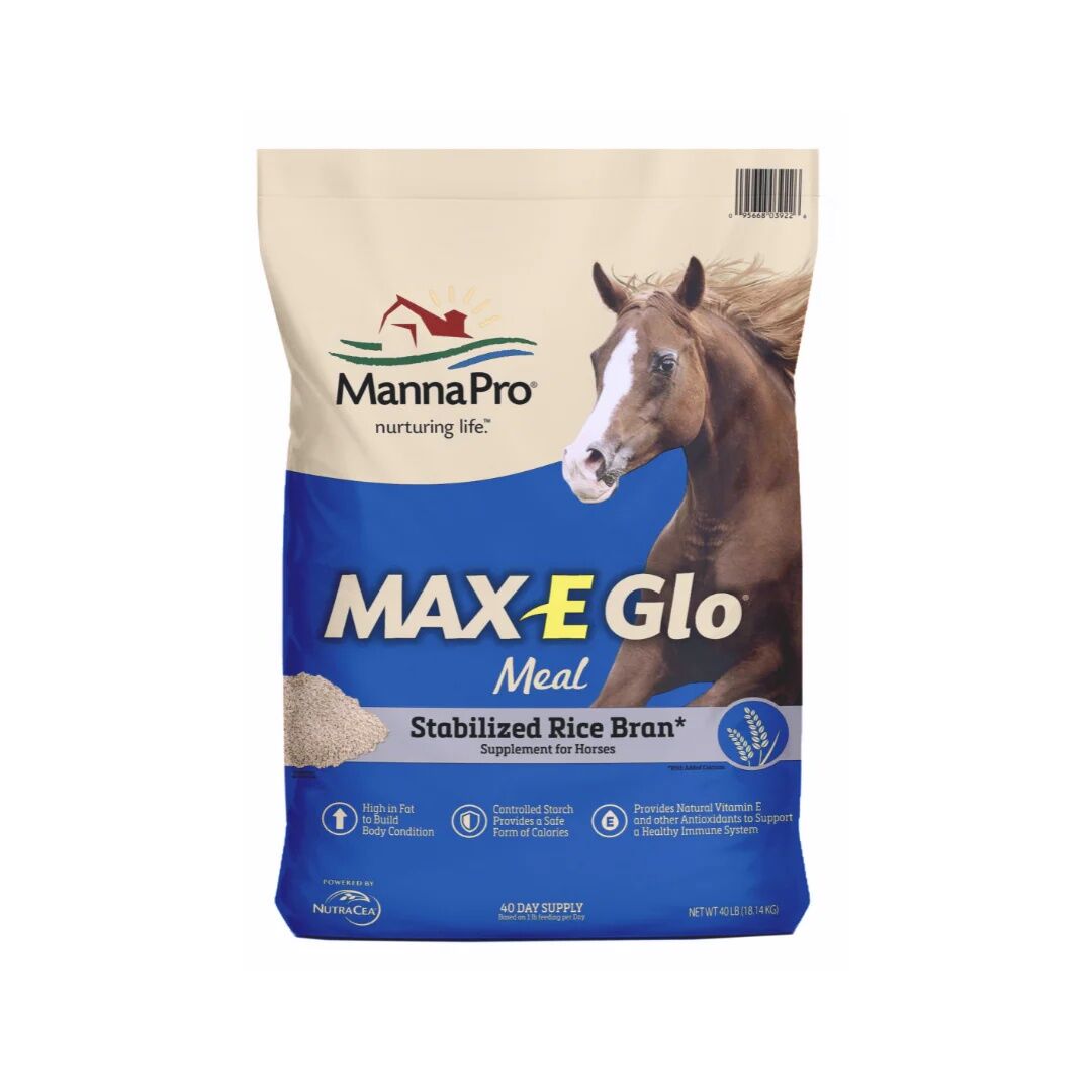 Manna Pro Max-E-Glo Stabilized Rice Bran Meal, 40-Lb