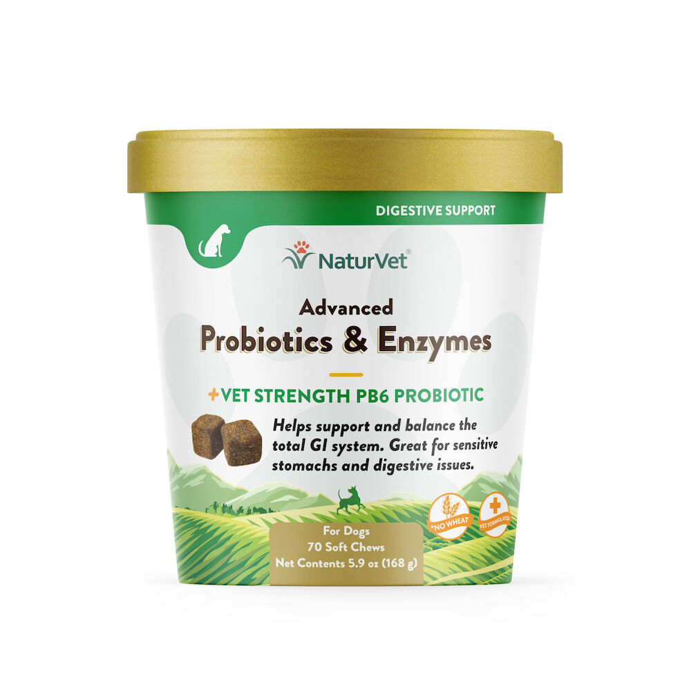 NaturVet Advanced Probiotics &Amp; Enzymes Chew - 70 Ct