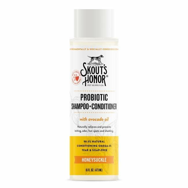 Skout's Honor Probiotic Shampoo + Conditioner - 16 oz, Honeysuckle