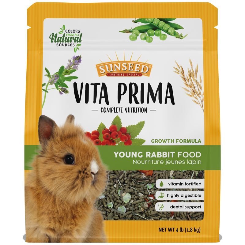 Sunseed Vita Prima Young Rabbit Food, 4-Lb