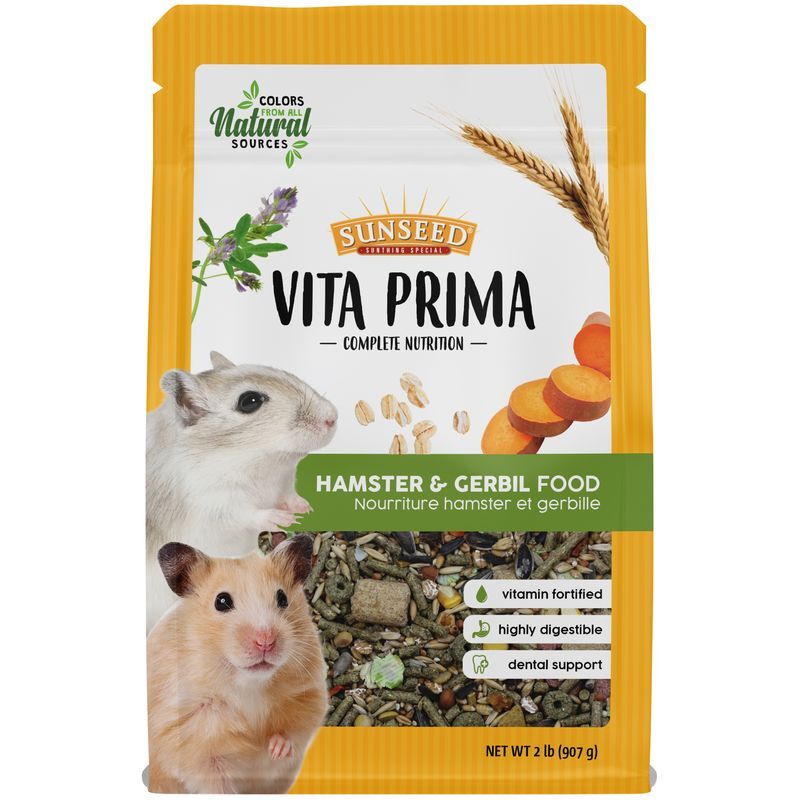 Sunseed Vita Prima Hamster & Gerbil Food, 2-Lb