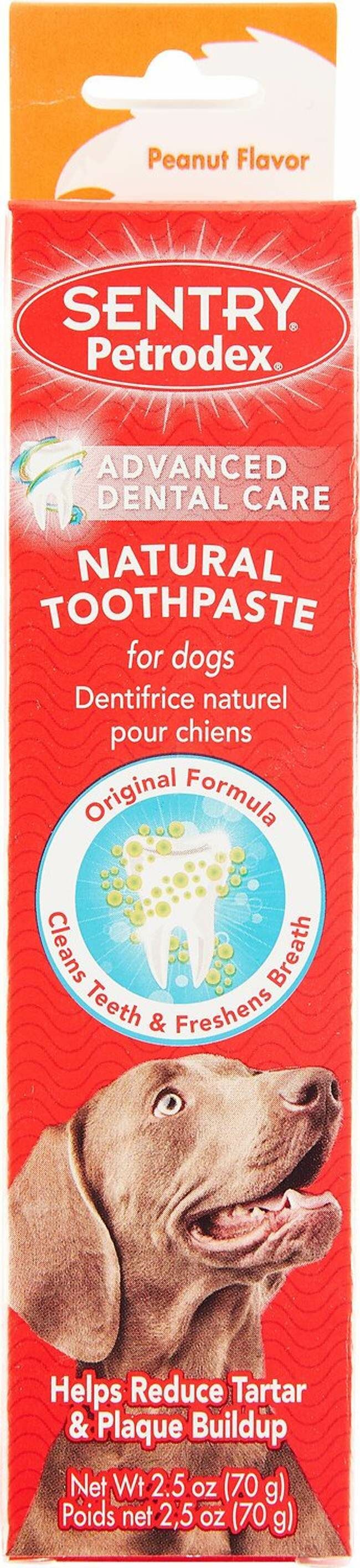 Sentry Petrodex Peanut Butter Flavored Advanced Dental Care Canine Toothpaste- 2.5 oz