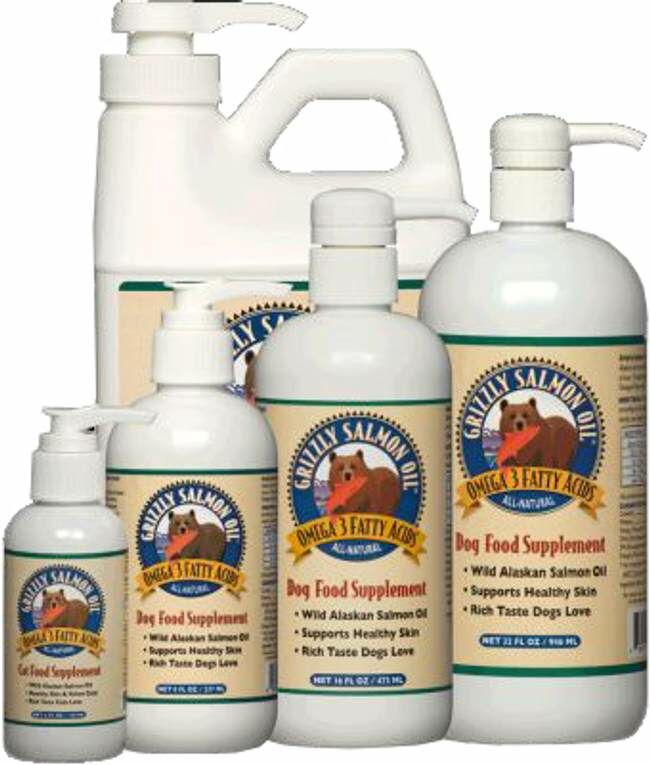 Grizzly Pet Products Salmon Oil Liquid Supplement - 8 oz