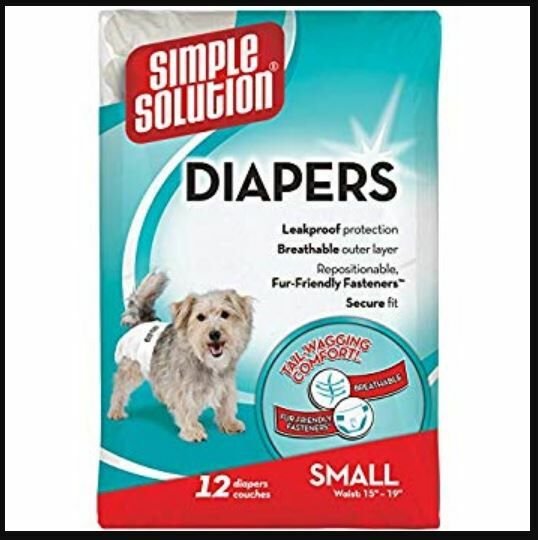 Simple Solution Disposable Dog Diaper - S, 12 Count