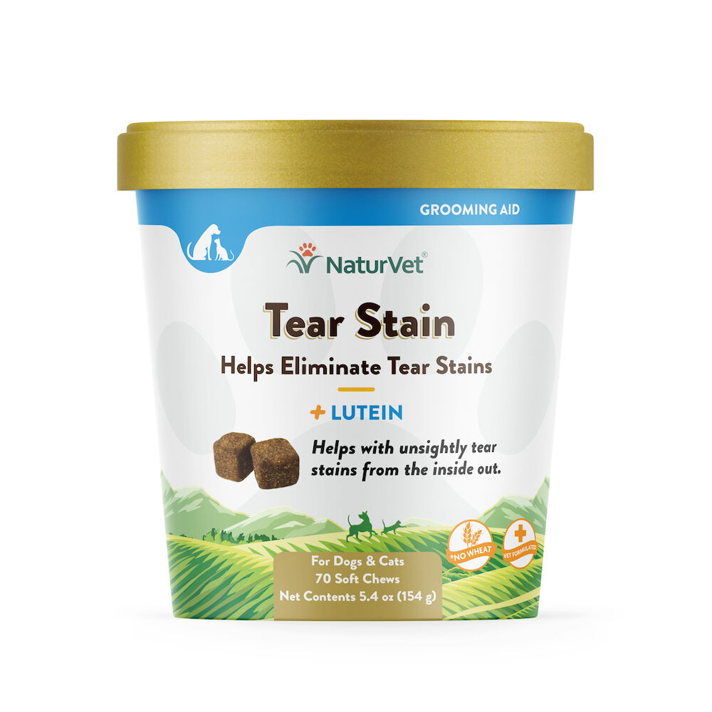 NaturVet Tear Stain Supplement Chews Plus Lutein - 70 Count