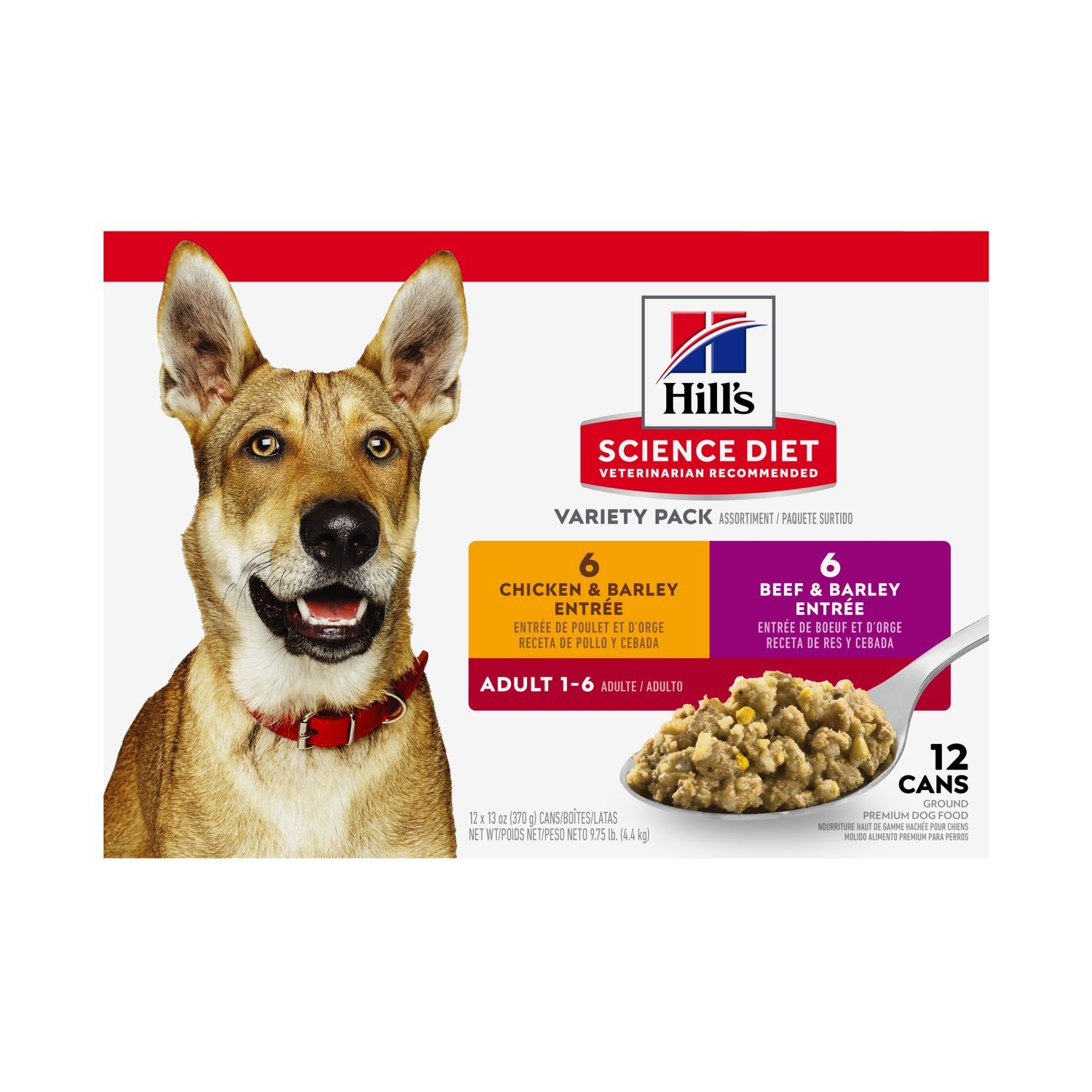 Hill's Science Diet Adult Entree Canned Dog Food Chicken And Beef, 13-Oz, 12-Pk