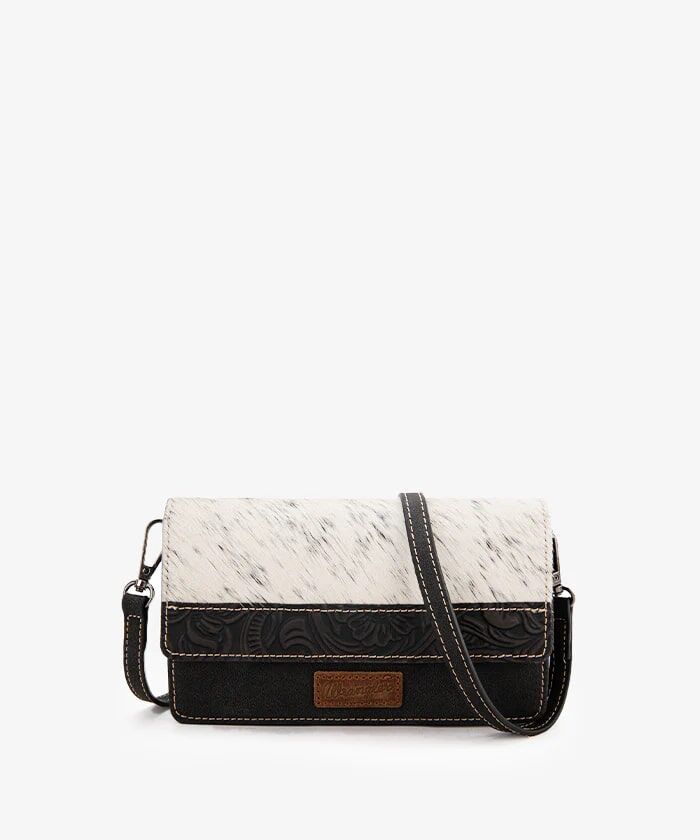 Montana West Wrangler Genuine Hair-On Cowhide Mini Crossbody