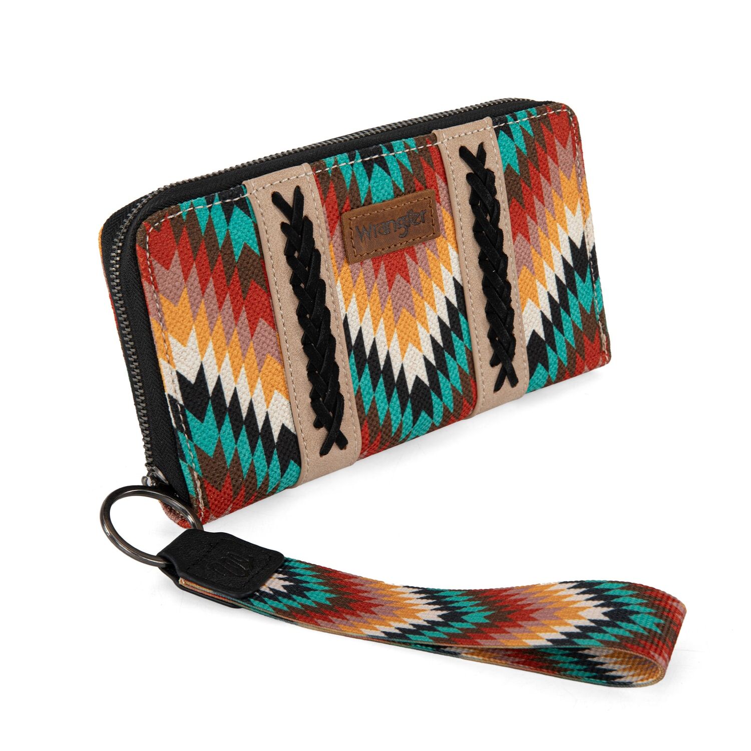 Wrangler Geo Print Wristlet Wallet