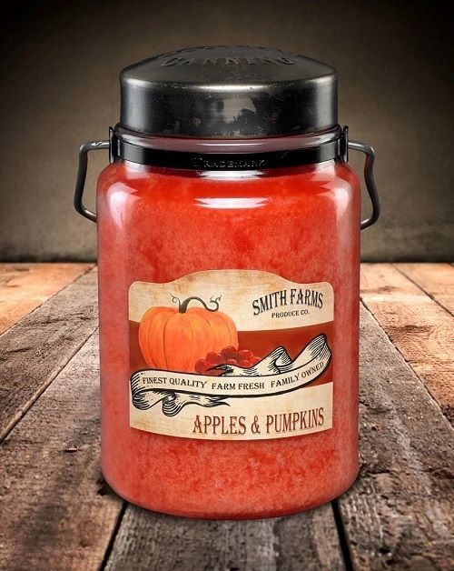 McCall's Candles Apple and Pumpkin Classic Jar Candle, 26-Oz