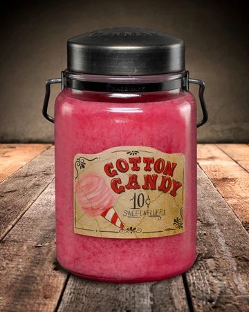 McCall's Candles Cotton Candy Classic Jar Candle, 26-Oz