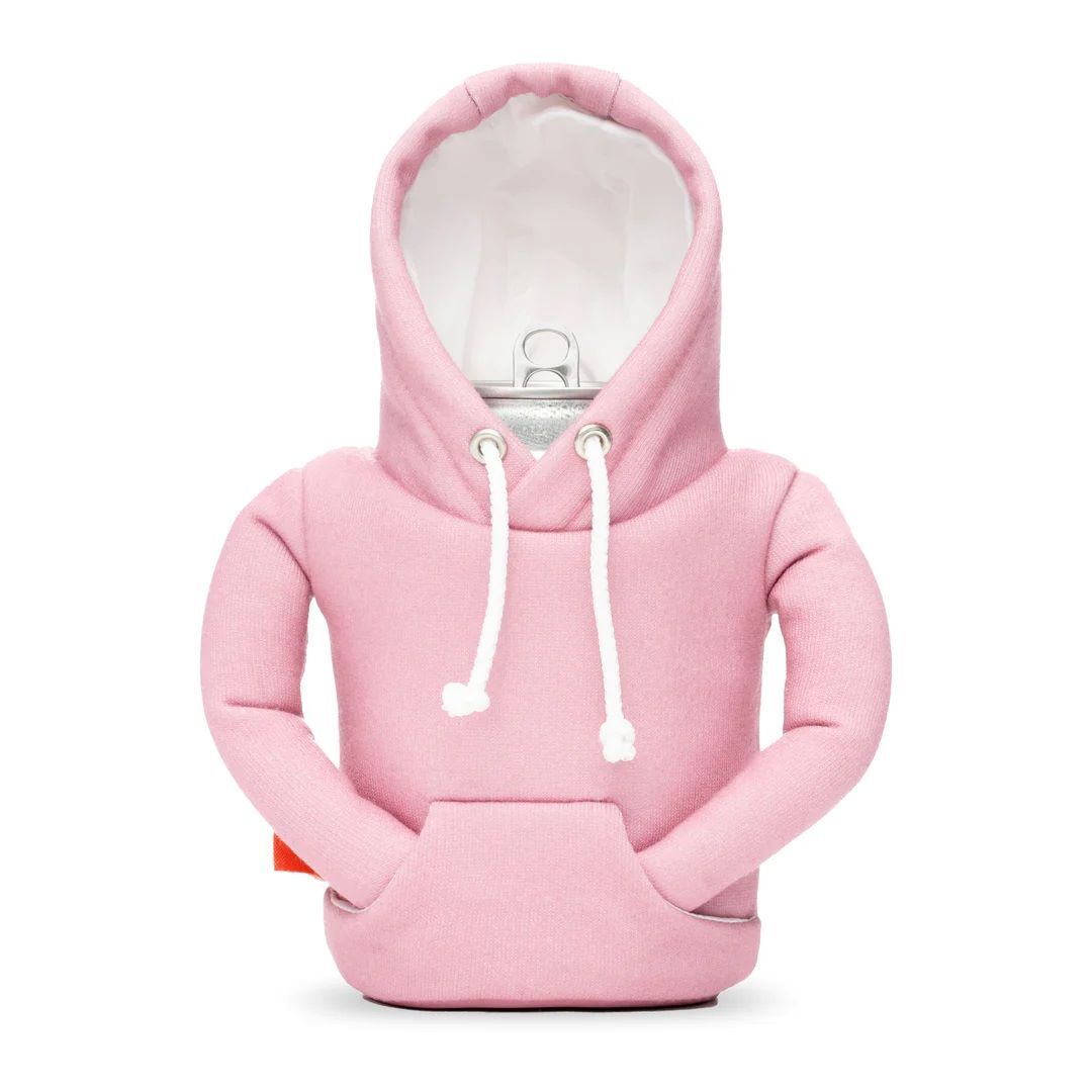 Puffin Drinkwear The Hoodie Dusty Rose & Sandy White Drink Cooler