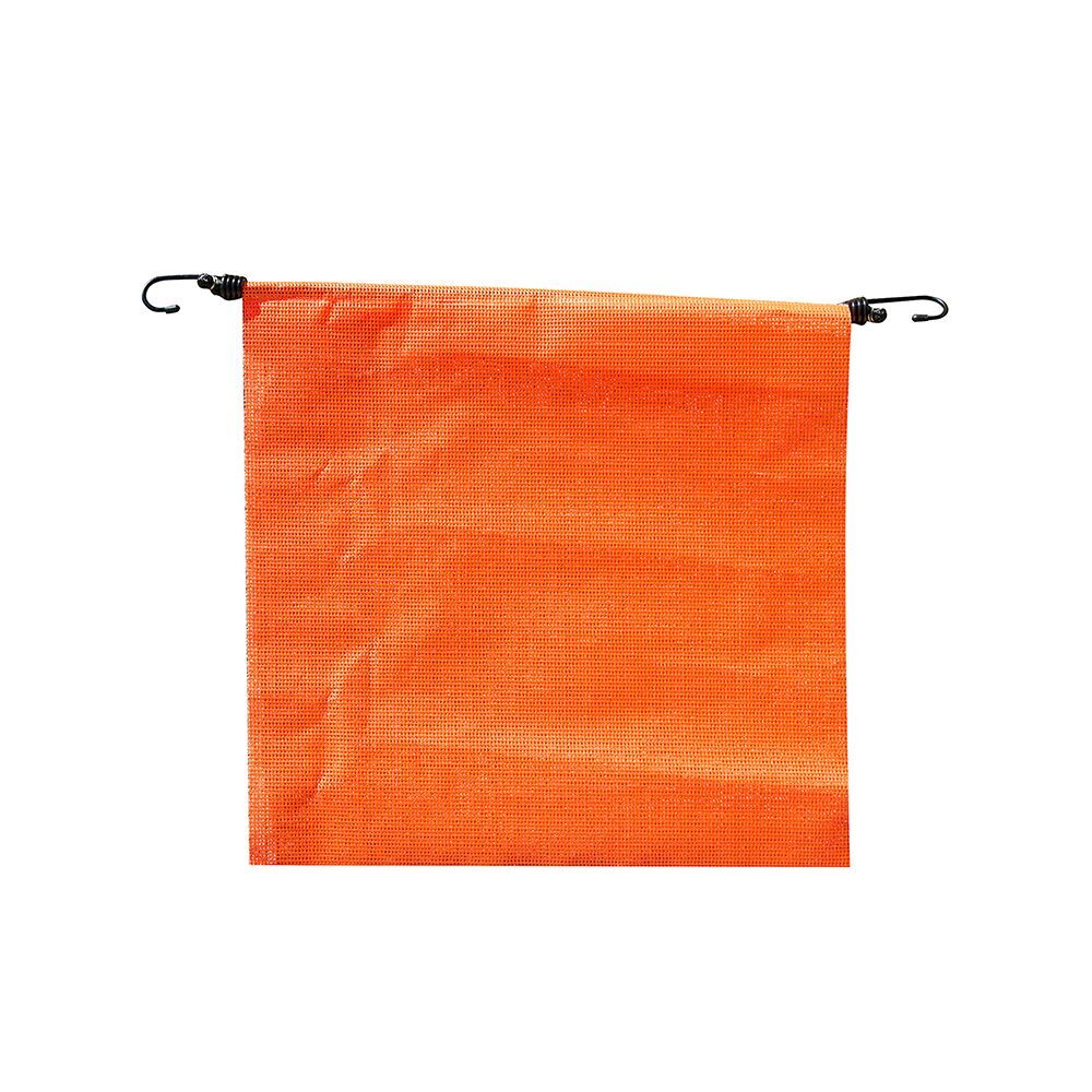 Erickson Mesh Safety Flag with Bungee, 18-In x 18-In