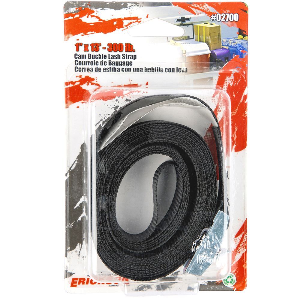 Erickson Cam Lash Strap, 1-In x 13-Ft, 300-Lb