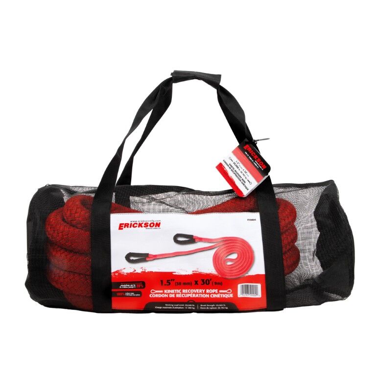 Erickson Manufacturing 1.5-In X 30-Ft Kinetic Recovery Rope, 59,000-Lb
