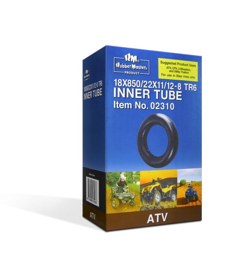 RubberMaster ATV Inner Tube, 18/850/22X11/12-8 TR6