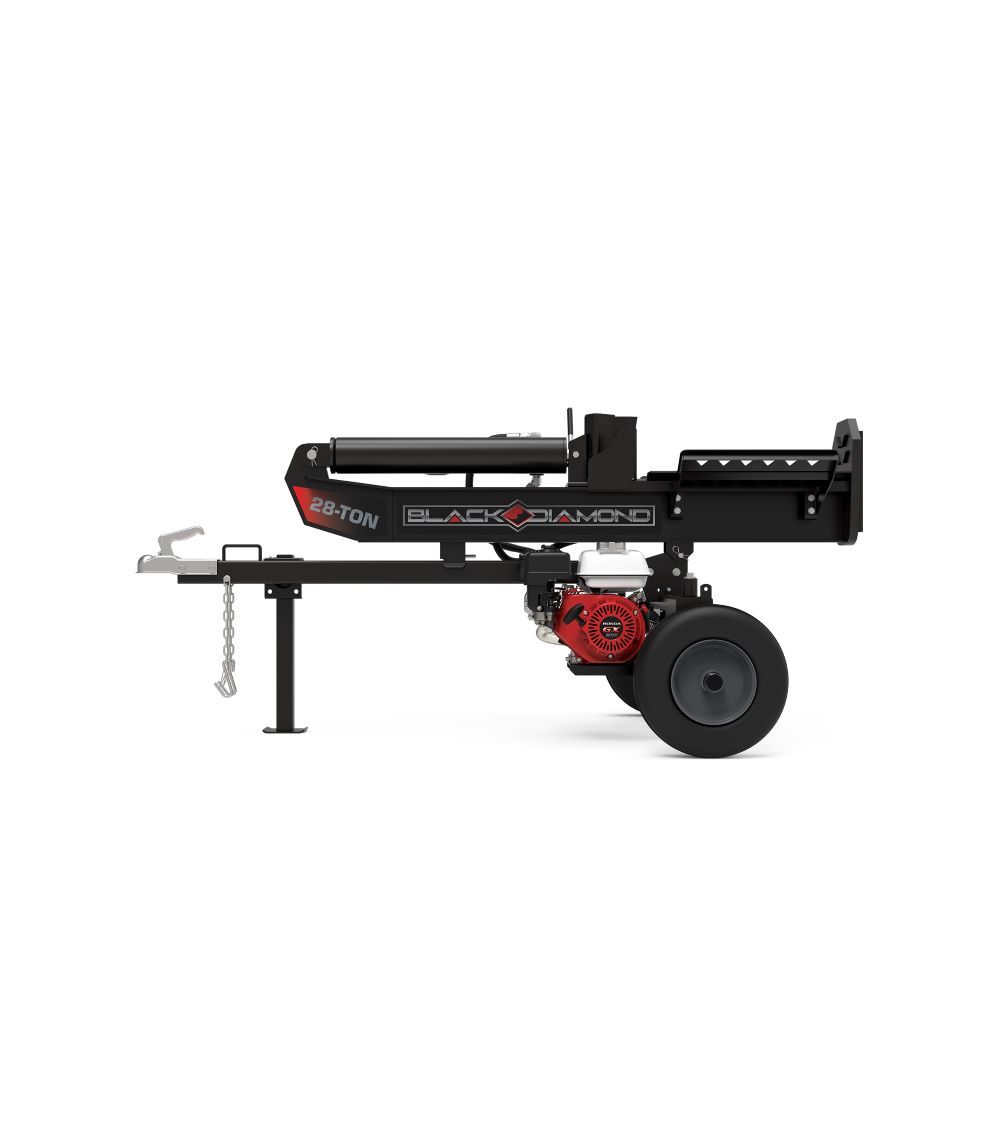 Black Diamond 28 Ton Horizontal/Vertical Gas-Powered Log Splitter with Honda 196cc Engine