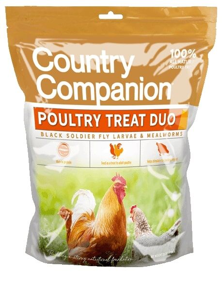 Country Companion Poultry Treat Duo Fly Larvae & Mealworms, 28-Oz