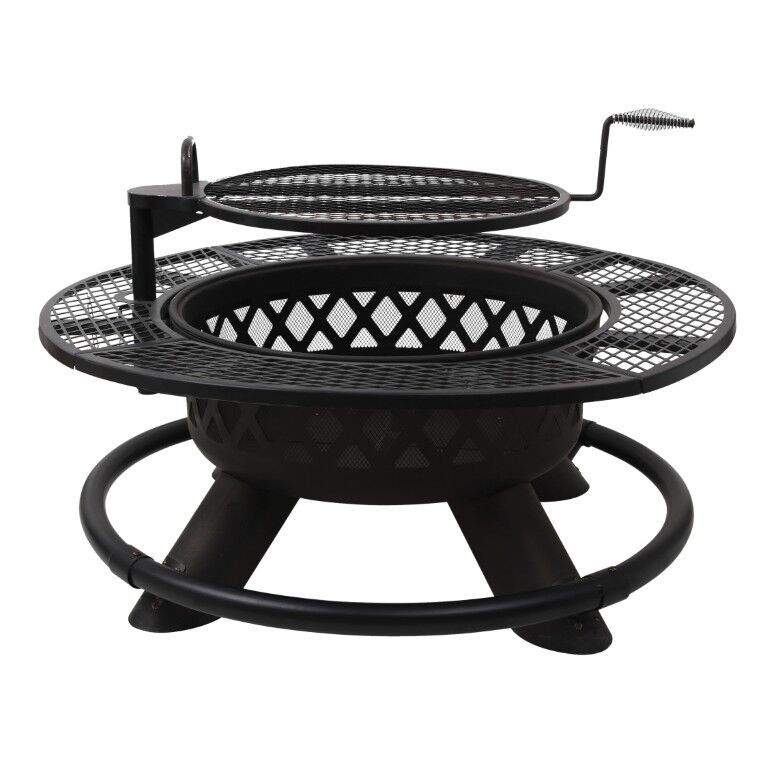 Livingscape 47-In Fire Pit with Cooking Grate
