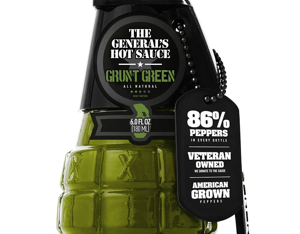 The General's Hot Sauce Grunt Green Wave Hot Sauce, 6-Oz