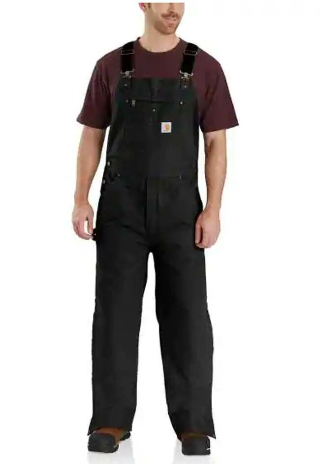 Carhartt Men's Loose Fit Duck Insulated Bib Overall