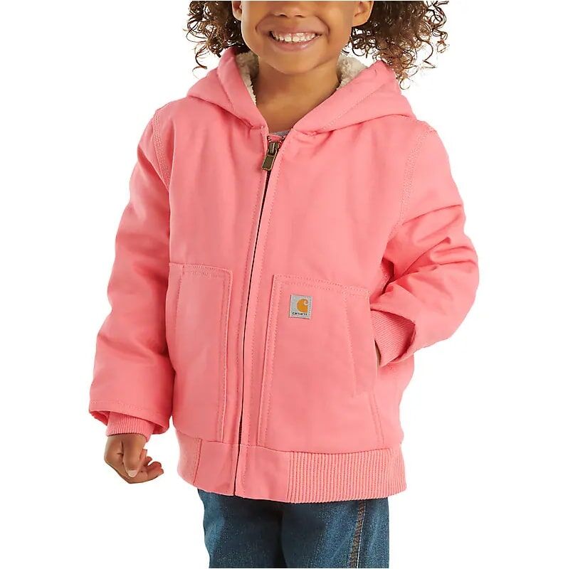 Carhartt Girl's Zip Front Canvas Insulated Hooded Active Jac
