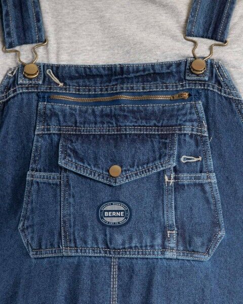 Berne Men's Heritage Unlined Washed Denim Bib Overall