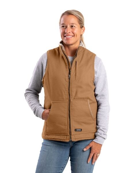 Berne Women's Sherpa Lined Softstone Duck Vest
