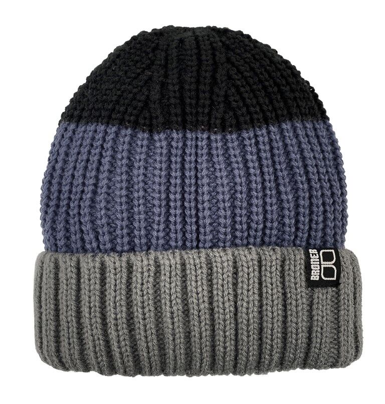 Broner Men's Autumn Days Chunky Knit Cuff Cap in Grey