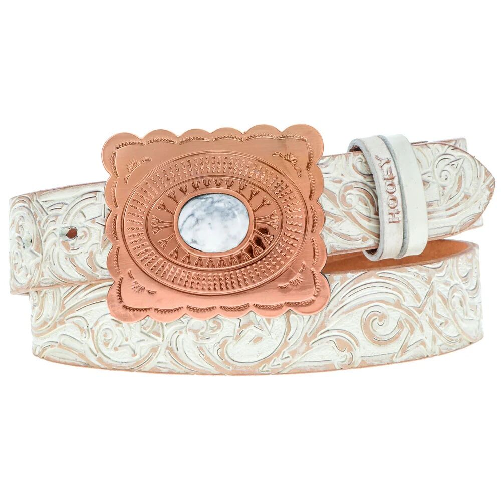 Hooey Women's Stella Hand Tooled Filigree Belt