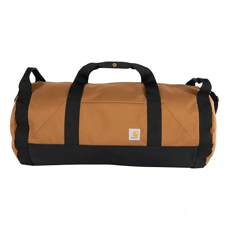 Carhartt 60-L Classic Round Duffel in Carhartt Brown