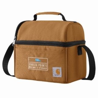 Carhartt 12 Can Two Compartment Lunch Cooler in Carhartt Brown