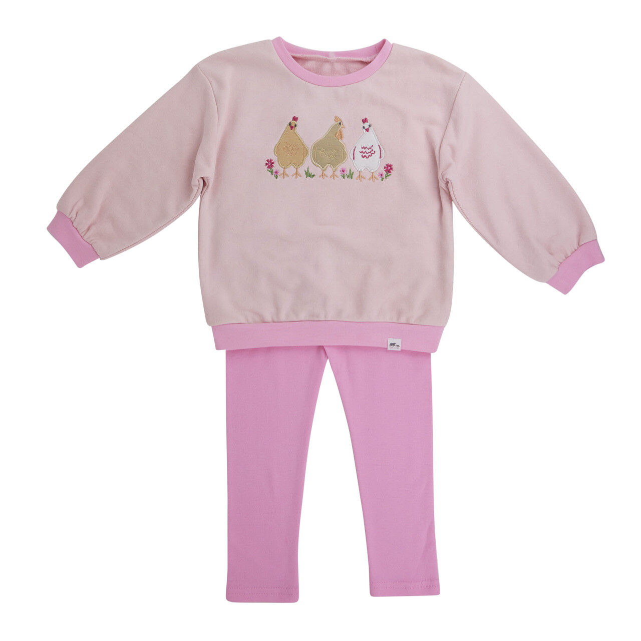 Wrangler Girl's Toddler Chick Sweatshirt Set